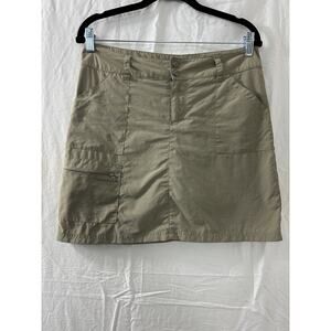 World Wide Sportsman Skirt 4 Tan Beige Ripstop Nylon Mini Gorpcore Nature Hiking